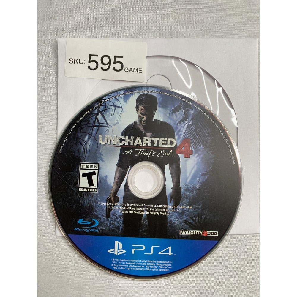 Uncharted 4 A Thief's End Sony PlayStation 4